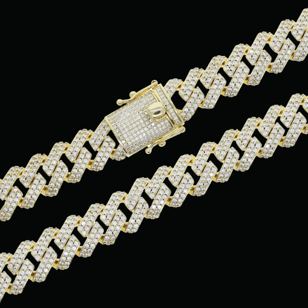12MM Miami Cuban Link Iced Out Diamond Bracelet