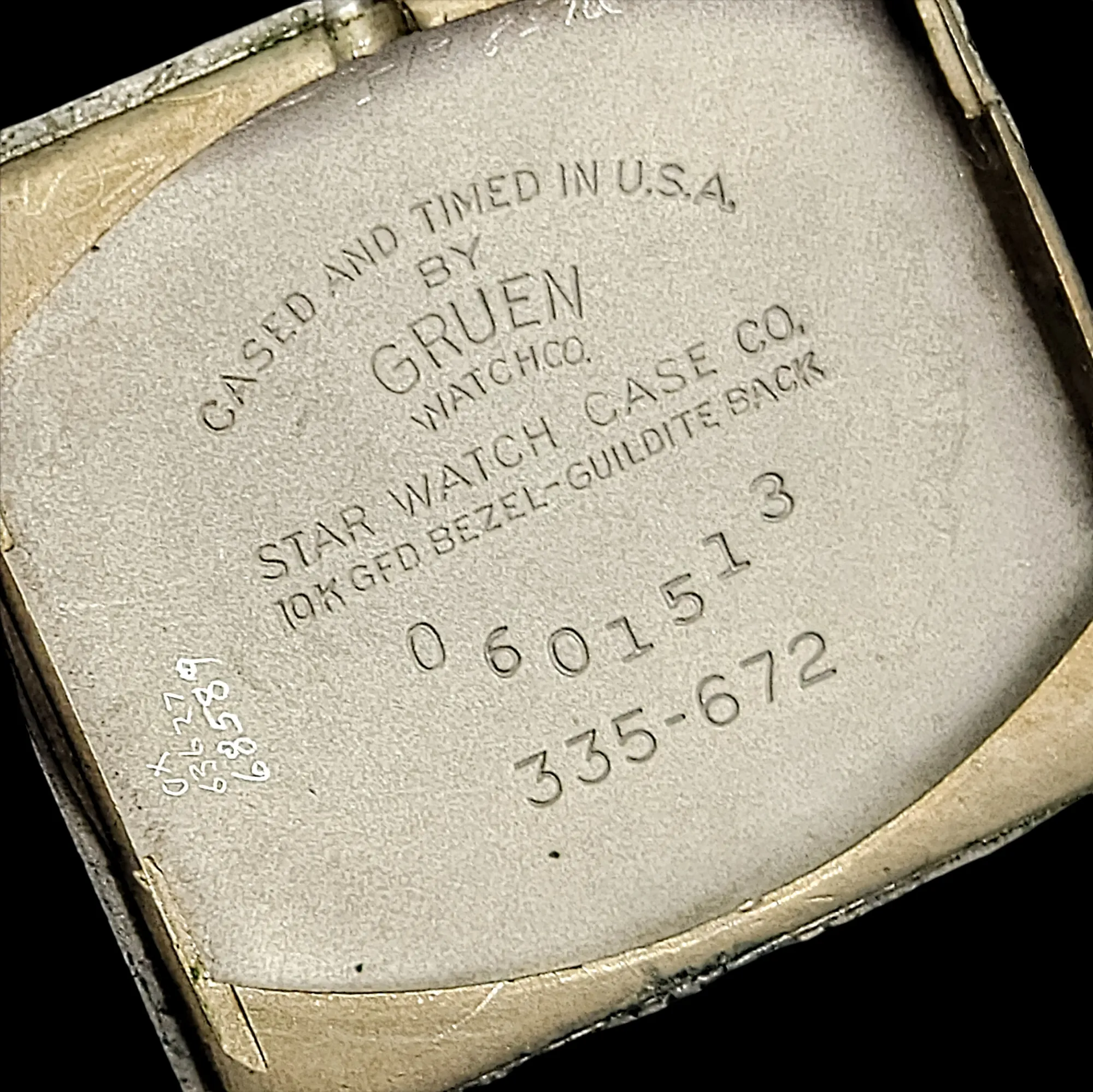 1950 GRUEN 21 Jewels Precision Watch Veri-Thin Cal. 335
