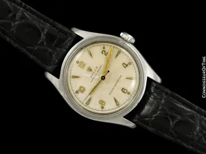 1951 Rolex Oyster Royal Mens Vintage "Shock Resisting" Watch, Stainless Steel - Classic & Rare Design