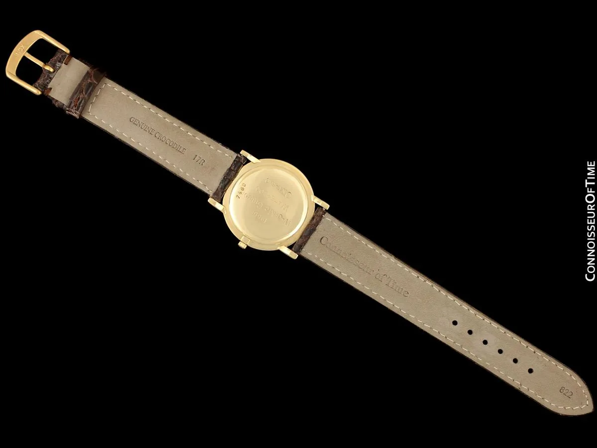 1955 Audemars Piguet "Extra-Flat" Vintage Mens Midsize Watch - 18K Gold