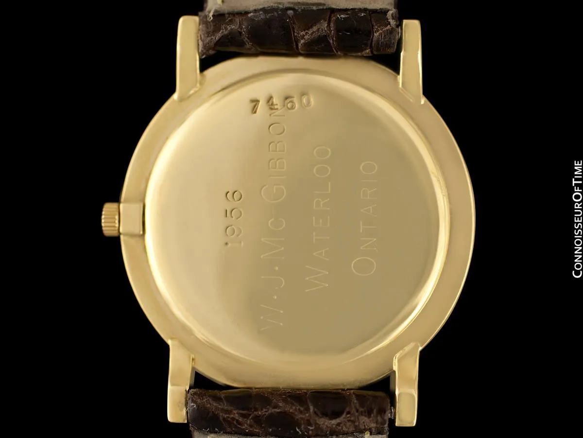 1955 Audemars Piguet "Extra-Flat" Vintage Mens Midsize Watch - 18K Gold