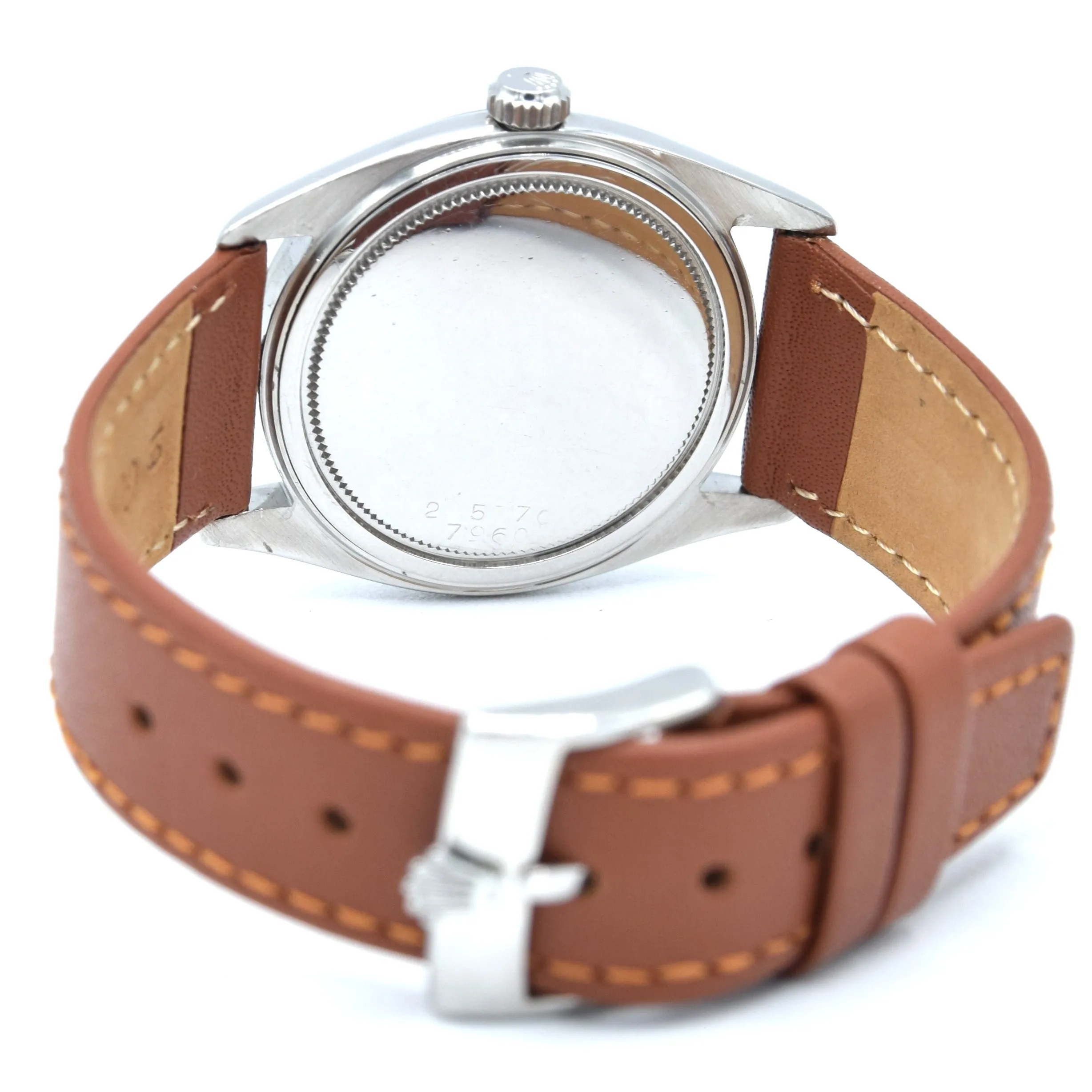 1957 Tudor Oyster 'Elegante' Wristwatch Model 7960 with rare patina Dial in Stainless Steel   Box