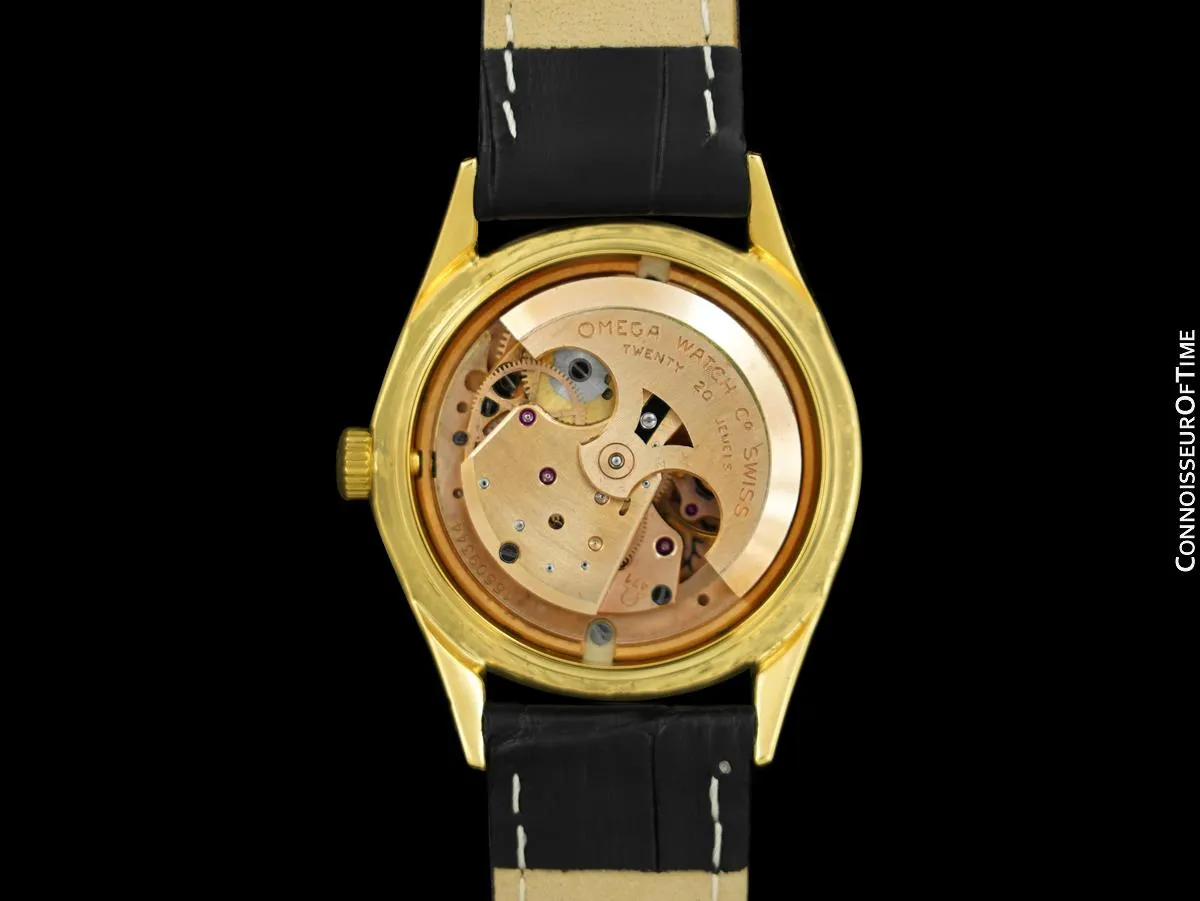 1958 Omega Seamaster Mens Vintage Automatic Watch - 18K Gold Plated & Stainless Steel