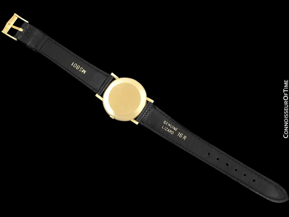 1960's Audemars Piguet "Extra-Flat" Vintage Mens Midsize Watch - 18K Gold