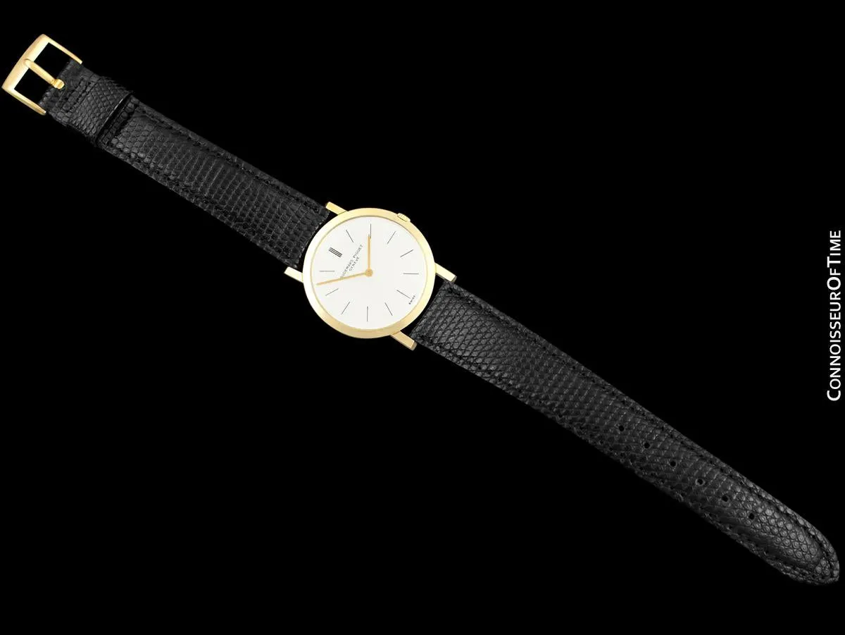 1960's Audemars Piguet "Extra-Flat" Vintage Mens Midsize Watch - 18K Gold