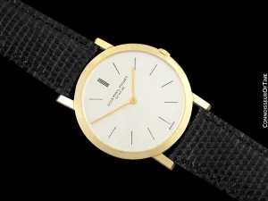 1960's Audemars Piguet "Extra-Flat" Vintage Mens Midsize Watch - 18K Gold