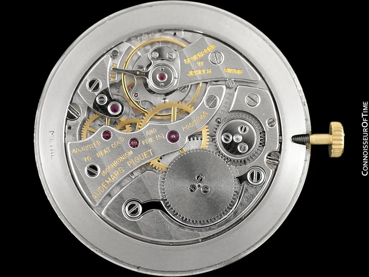 1960's Audemars Piguet "Extra-Flat" Vintage Mens Midsize Watch - 18K Gold