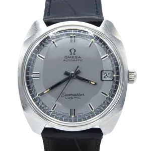 1968 Omega automatic cosmic date Model 166.022 in Stainless Steel Monocoque with two tone dial