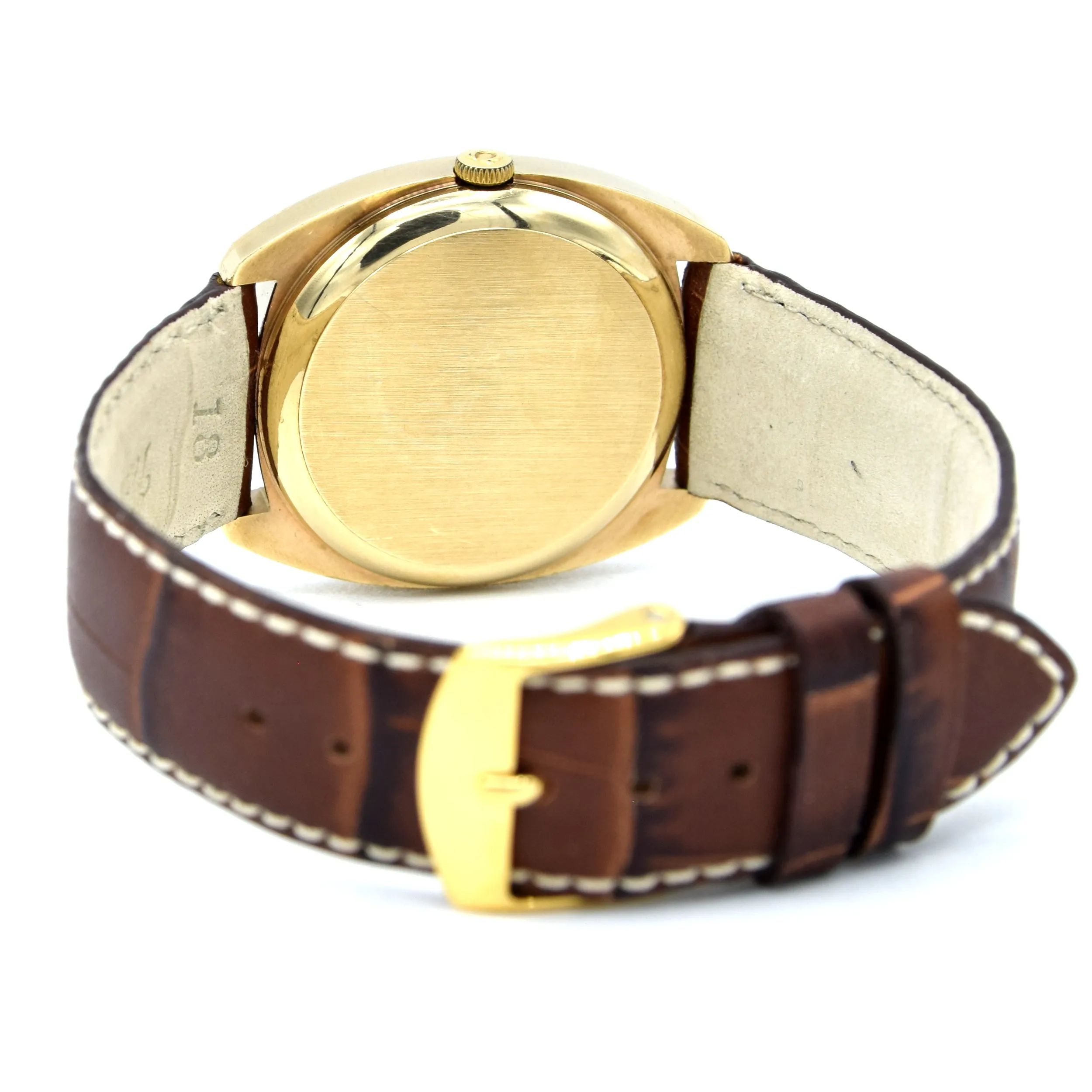 1969 Rare Omega Tonneau De Ville automatic Dress Watch in Solid 9ct Gold English Case Model 1625045