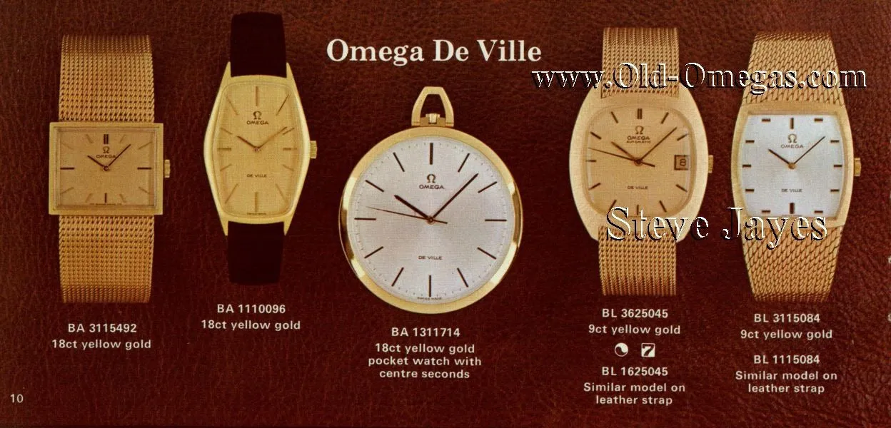 1969 Rare Omega Tonneau De Ville automatic Dress Watch in Solid 9ct Gold English Case Model 1625045