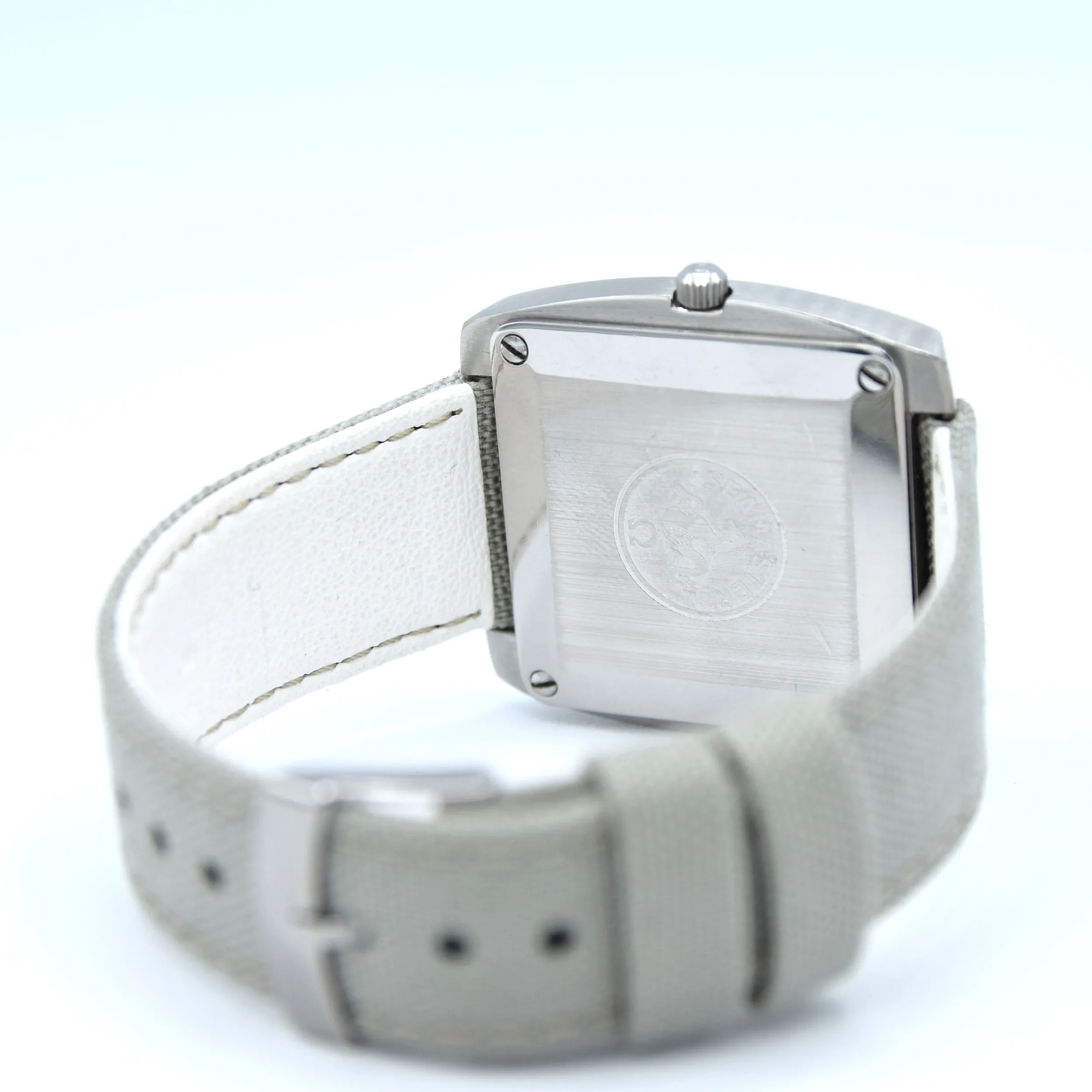 1973 Large Square Omega Seamaster Automatic Date Model 166.0138 in Stainless Steel