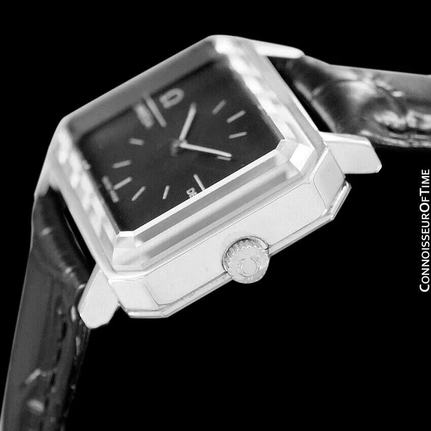 1973 Omega De Ville Mens Midsize "Emerald" Modern Watch By Andrew Grima - Stainless Steel