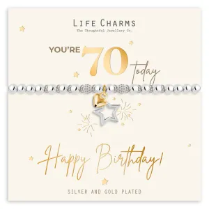 70th Happy Birthday Bracelet