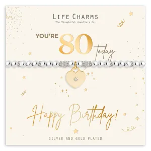 80th Happy Birthday Bracelet