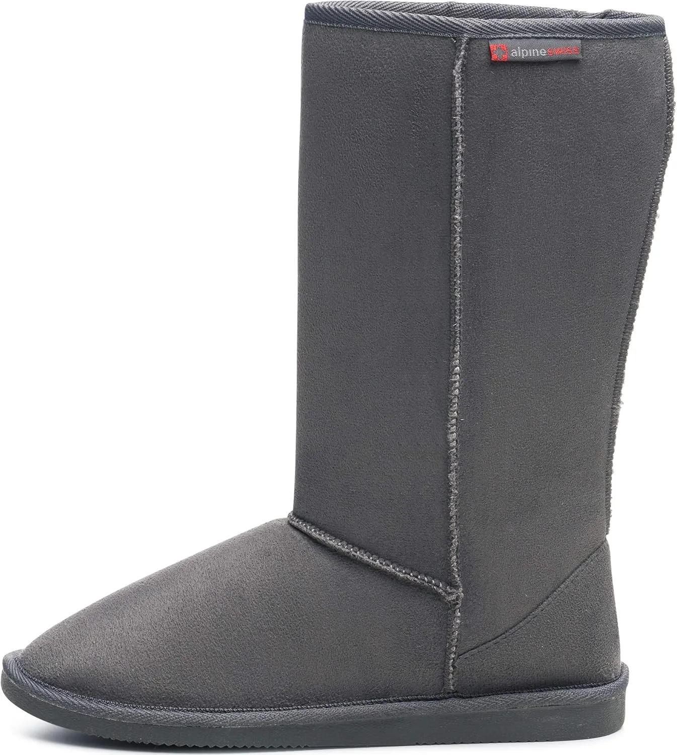 Alpine Swiss Womens 11 Tall Mid Calf Winter Boots Faux Shearling Aussie Classic