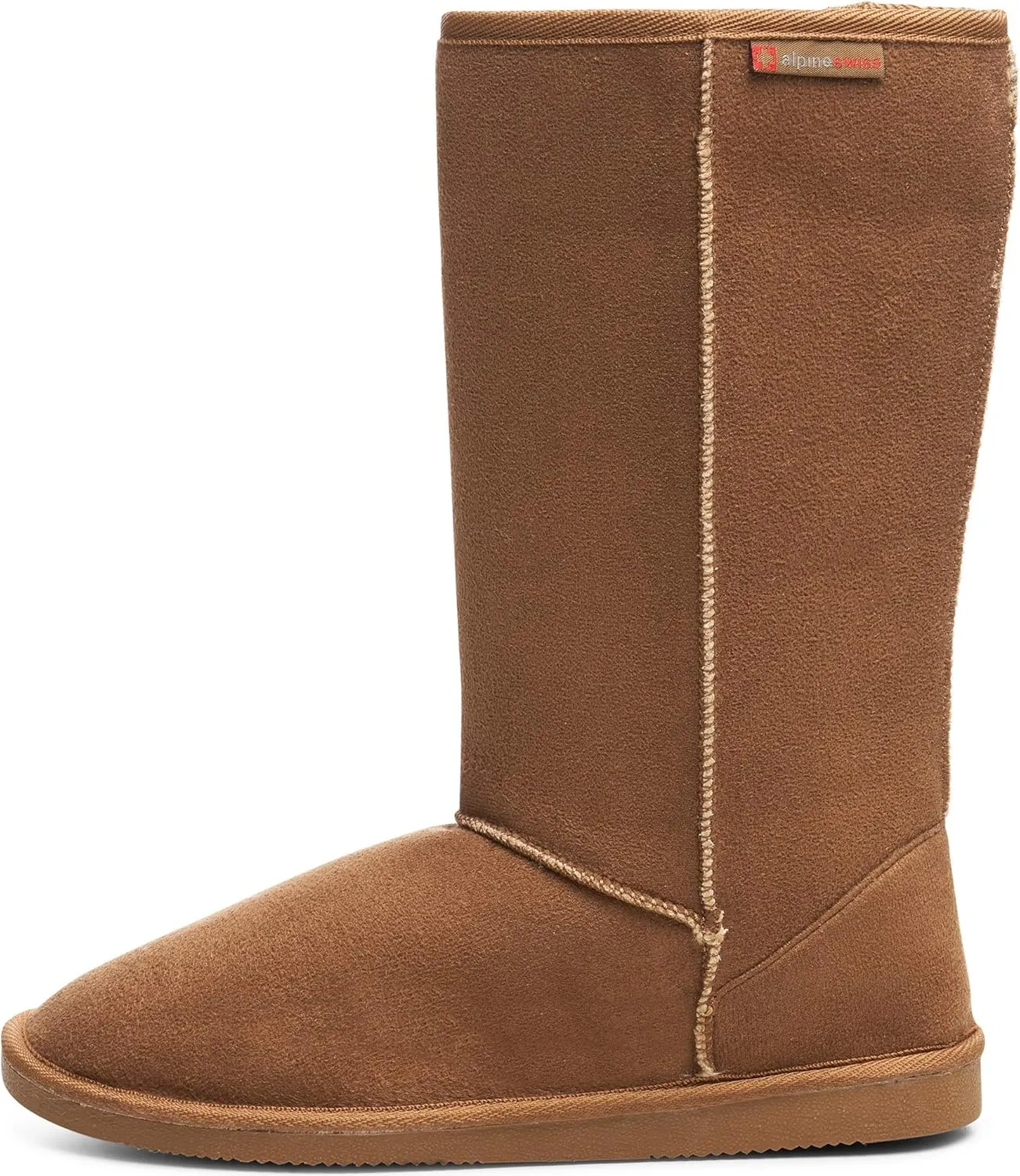 Alpine Swiss Womens 11 Tall Mid Calf Winter Boots Faux Shearling Aussie Classic