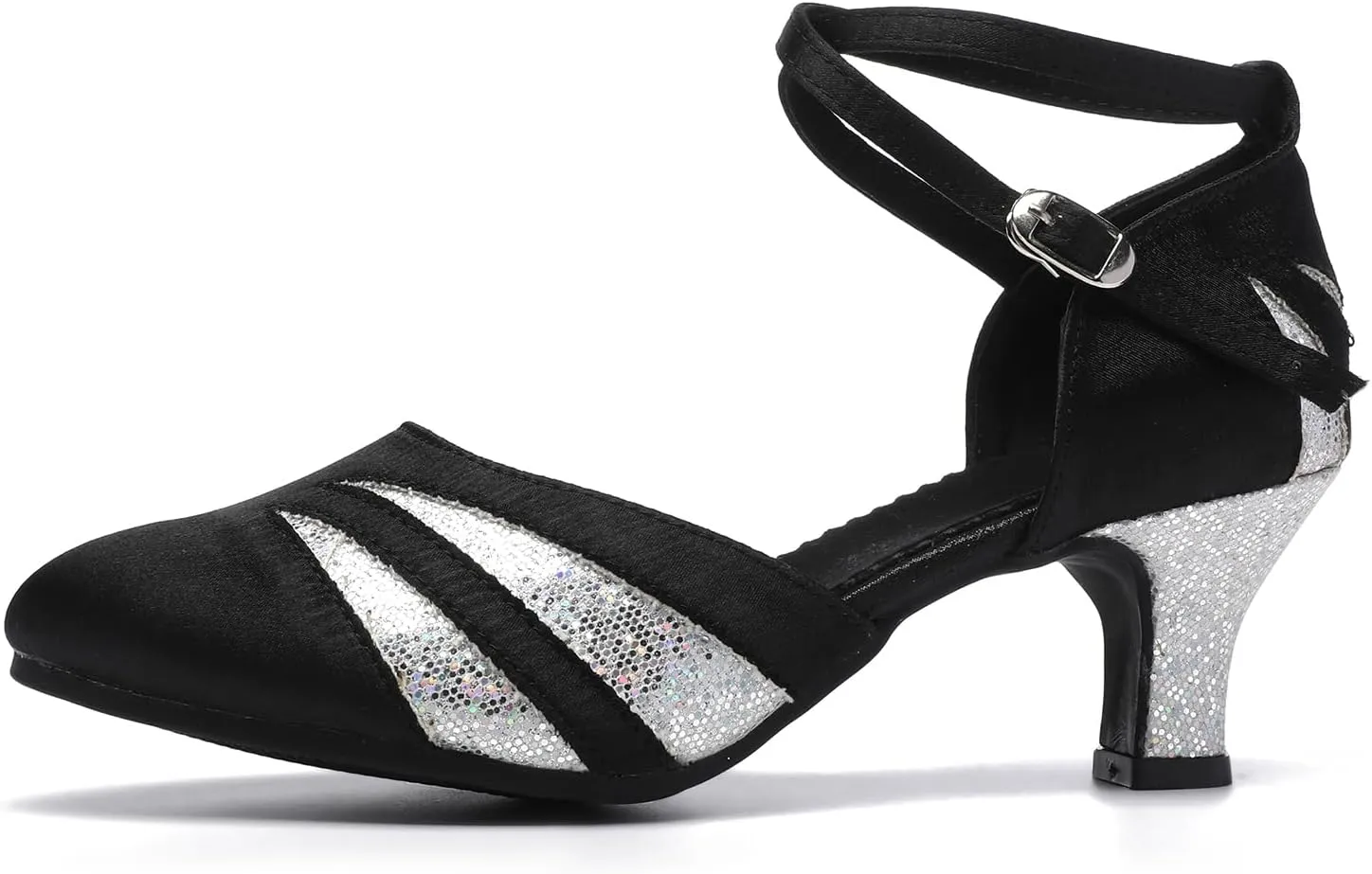 AOQUNFS Women's Latin Dance Shoes Colsed Toe Ballroom Modern Salsa Practice Dance Shoes