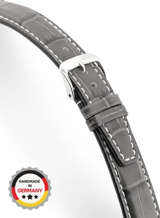 Boston - Stone Grey - Alligator Grained