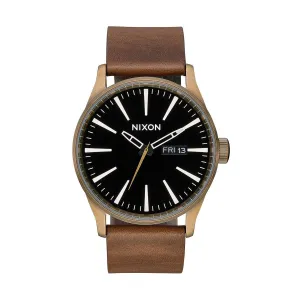 Brass / Black / Brown - Sentry Leather, 42mm - A105 3053-00