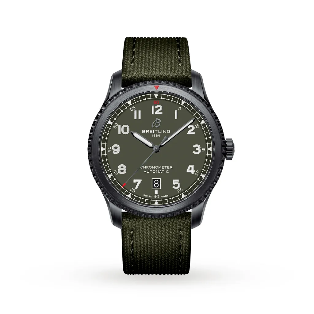 Breitling Aviator 8 Automatic Curtiss Warhawk Black Steel Watch M173152A1L1X1