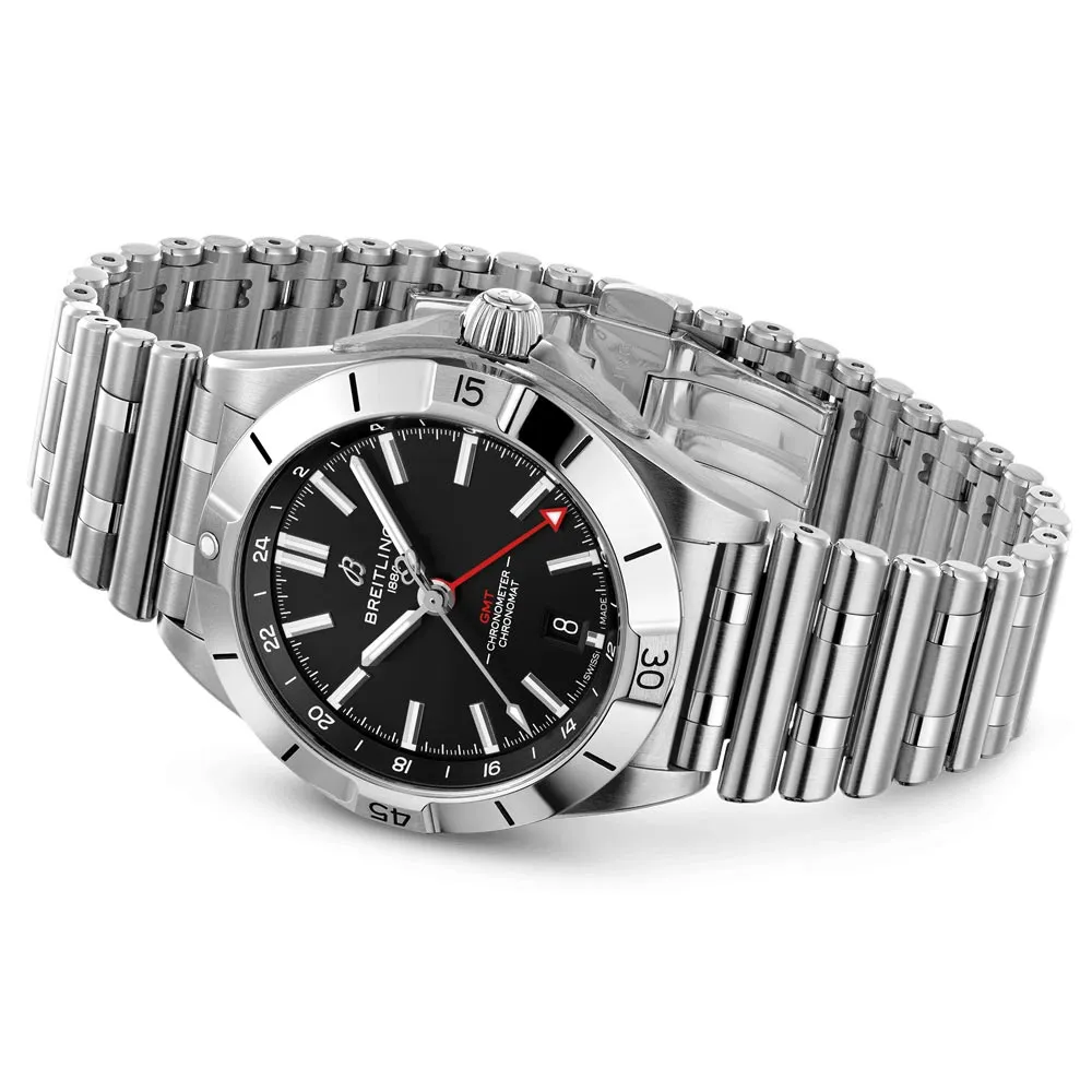Breitling Chronomat GMT 40mm Black Dial Automatic Gents Watch A32398101B1A1