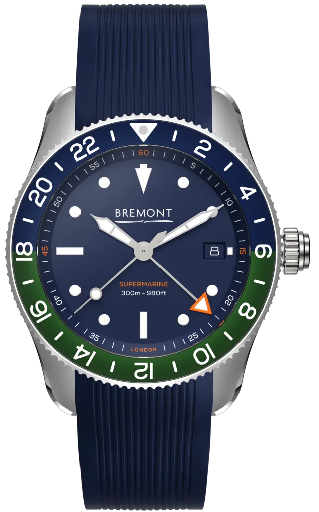 Bremont Supermarine S302 GMT Blue Rubber D