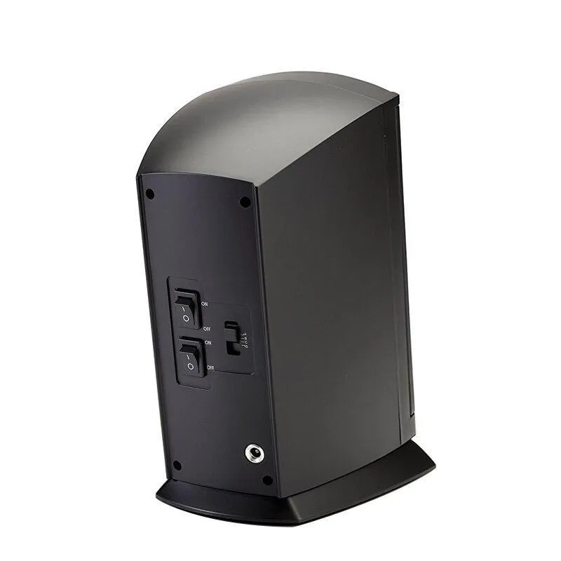 Bruno Polished Black Vertical Double Watch Winder
