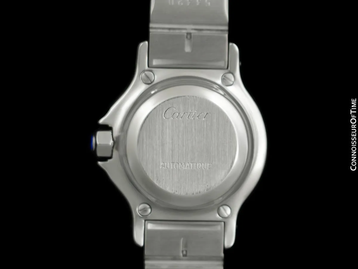 Cartier Santos Octagon Ladies Watch, Automatic - Stainless Steel