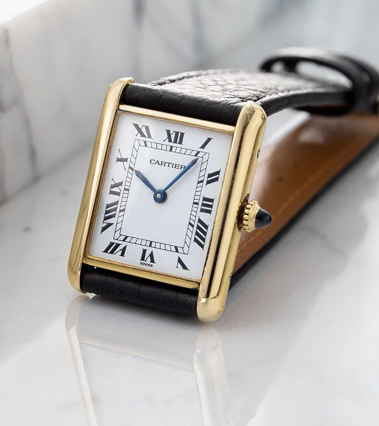 Cartier Tank Louis 78086 18kt Yellow Gold Mechanical Movement