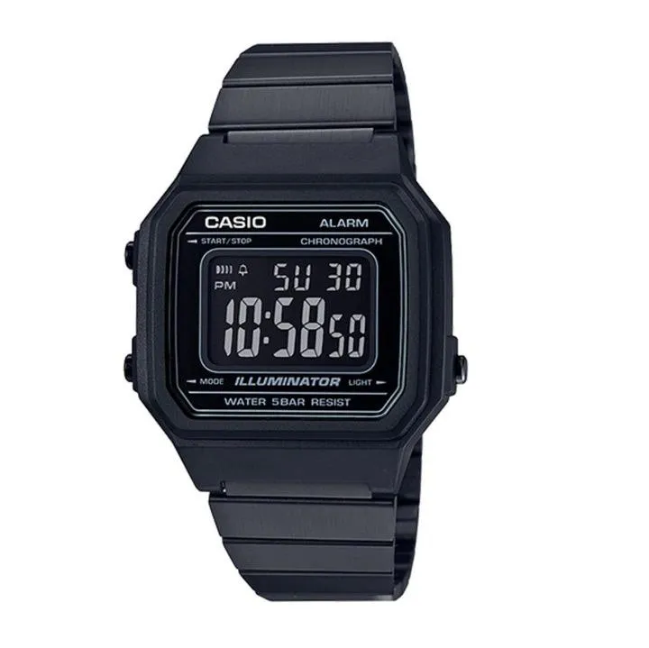 CASIO B650WB-1BVT Men’s Black Vintage Stainless Steel Watch