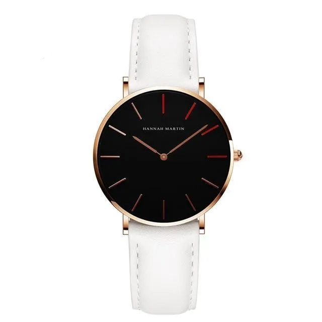 Casual Retro Leather Strap Waterproof Watch For Women
