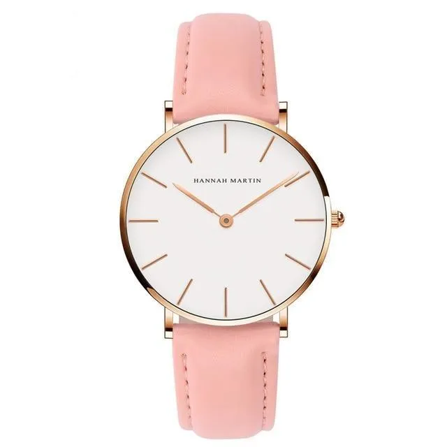 Casual Retro Leather Strap Waterproof Watch For Women