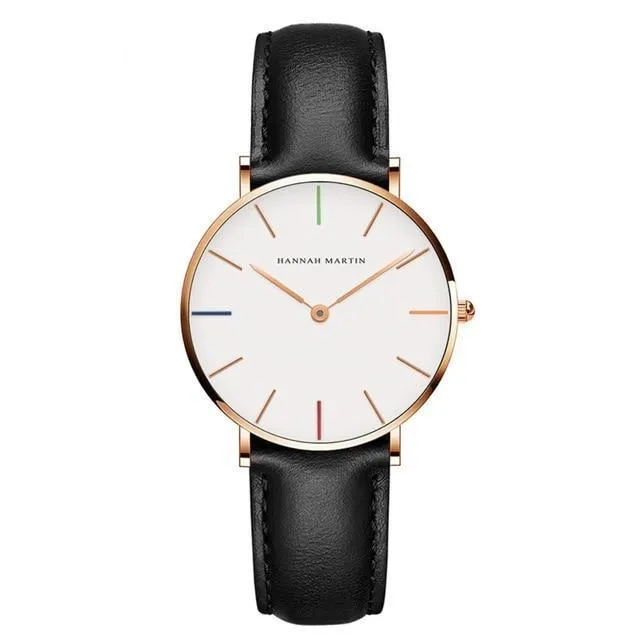 Casual Retro Leather Strap Waterproof Watch For Women