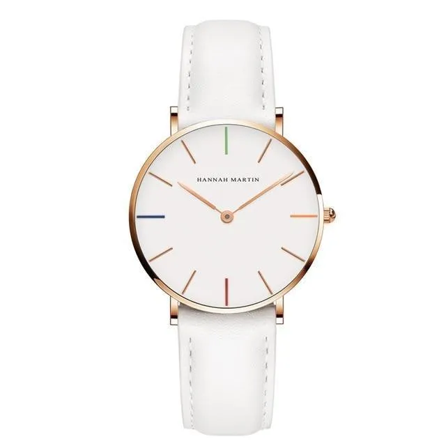 Casual Retro Leather Strap Waterproof Watch For Women