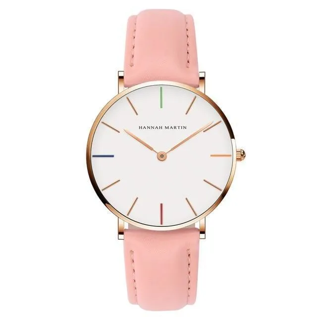 Casual Retro Leather Strap Waterproof Watch For Women