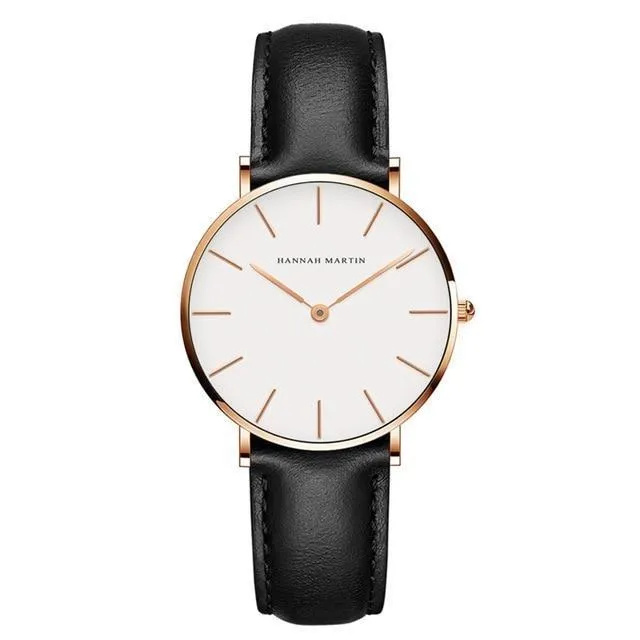 Casual Retro Leather Strap Waterproof Watch For Women