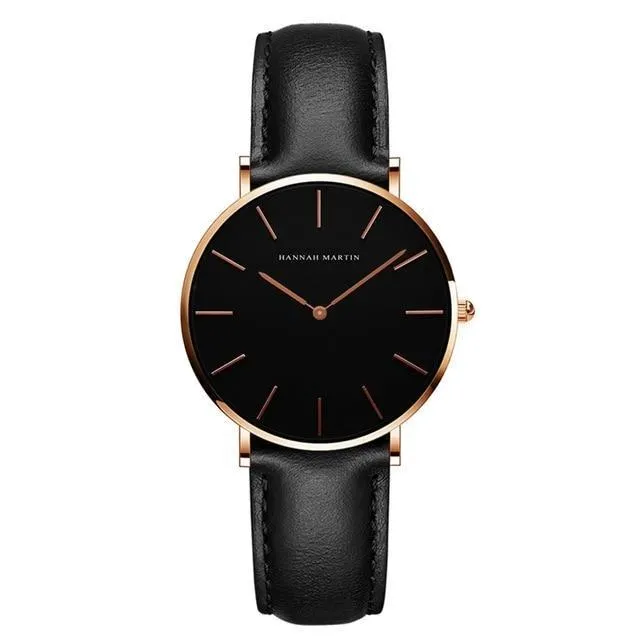 Casual Retro Leather Strap Waterproof Watch For Women