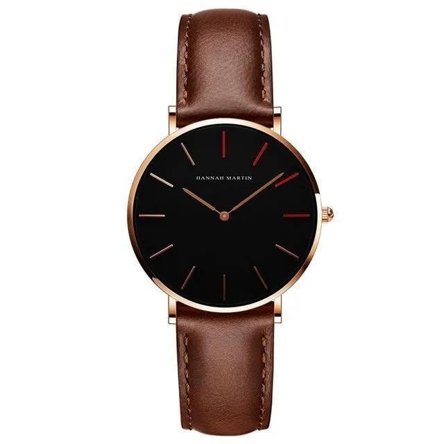 Casual Retro Leather Strap Waterproof Watch For Women