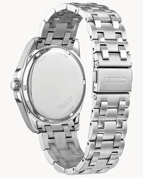 Citizen Eco-Drive Men's Peyton Silver-Tone Stainless Steel Watch
