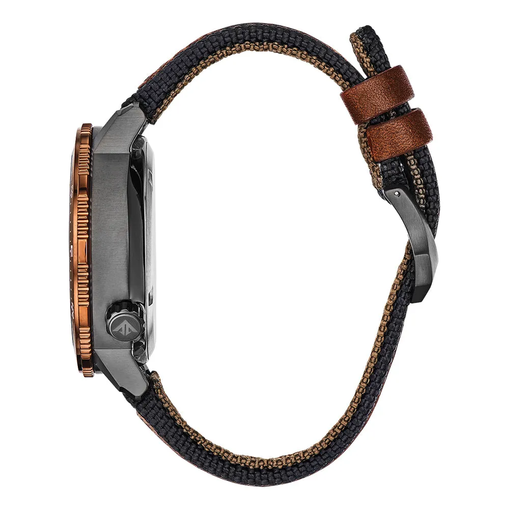 Citizen Promaster Altichron Mens Black Cordura Band Khaki Quartz Dial Watch - BN5055-05E