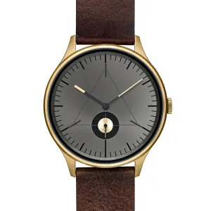 Cronometrics Stainless Steel Analog Dark Brown Band Watch - CM01WL14