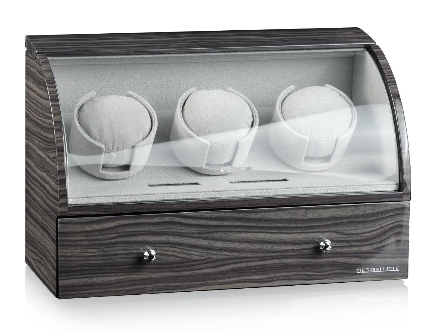Designhuette Watch Winder Basel 3 LCD Dark Oak
