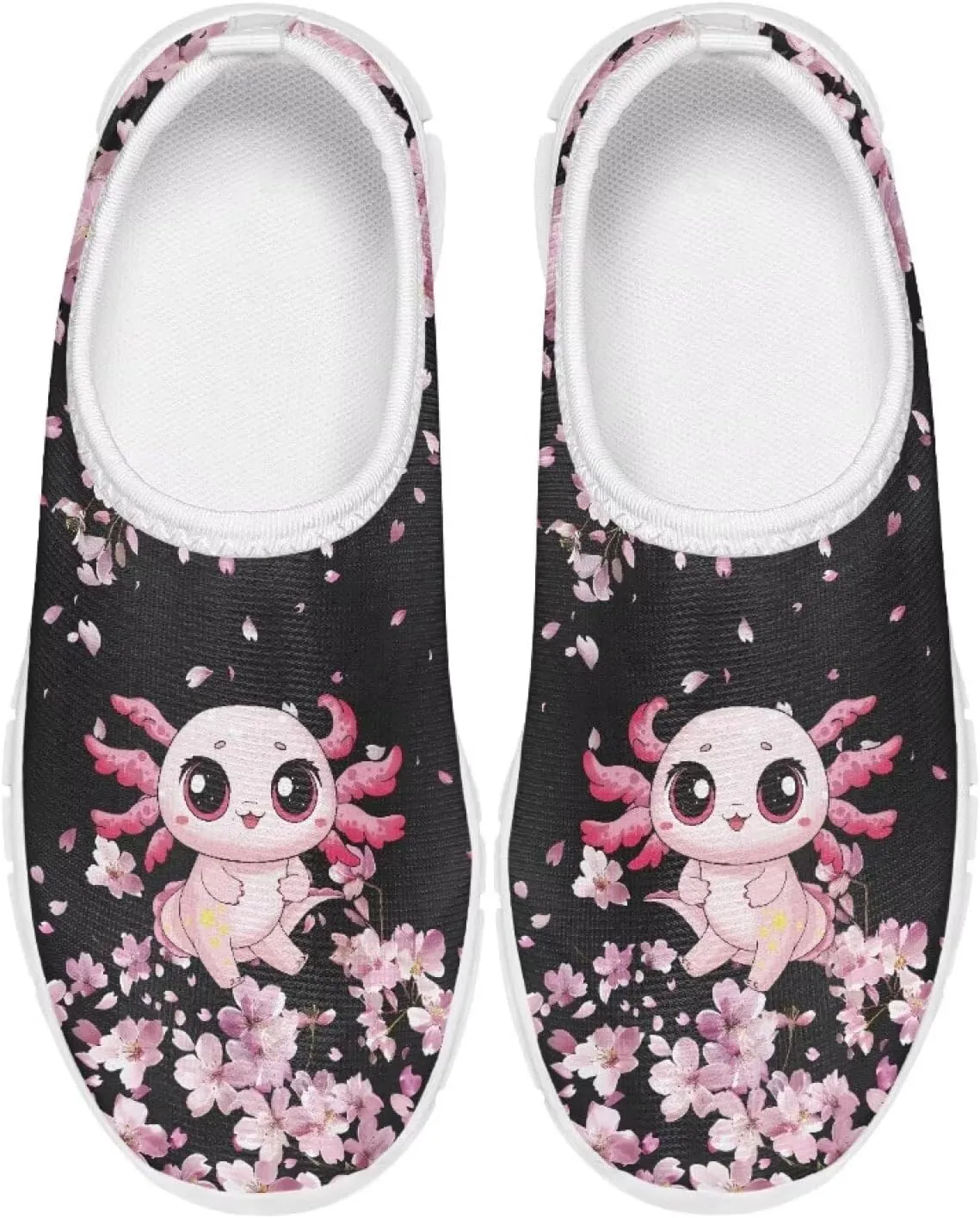 Doojoayie Axolotl Shoes for Girls Gym Shoes Slip On Shoes for Child Back to School Casual
