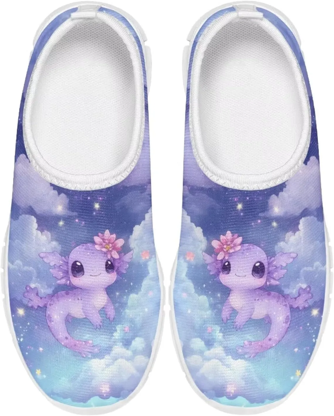 Doojoayie Axolotl Shoes for Girls Gym Shoes Slip On Shoes for Child Back to School Casual