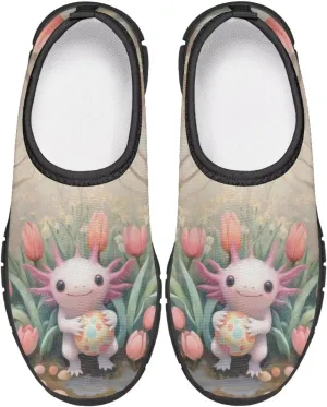 Doojoayie Easter Shoes for Girls Slip On Tennis Shoes Holiday Party Footwear