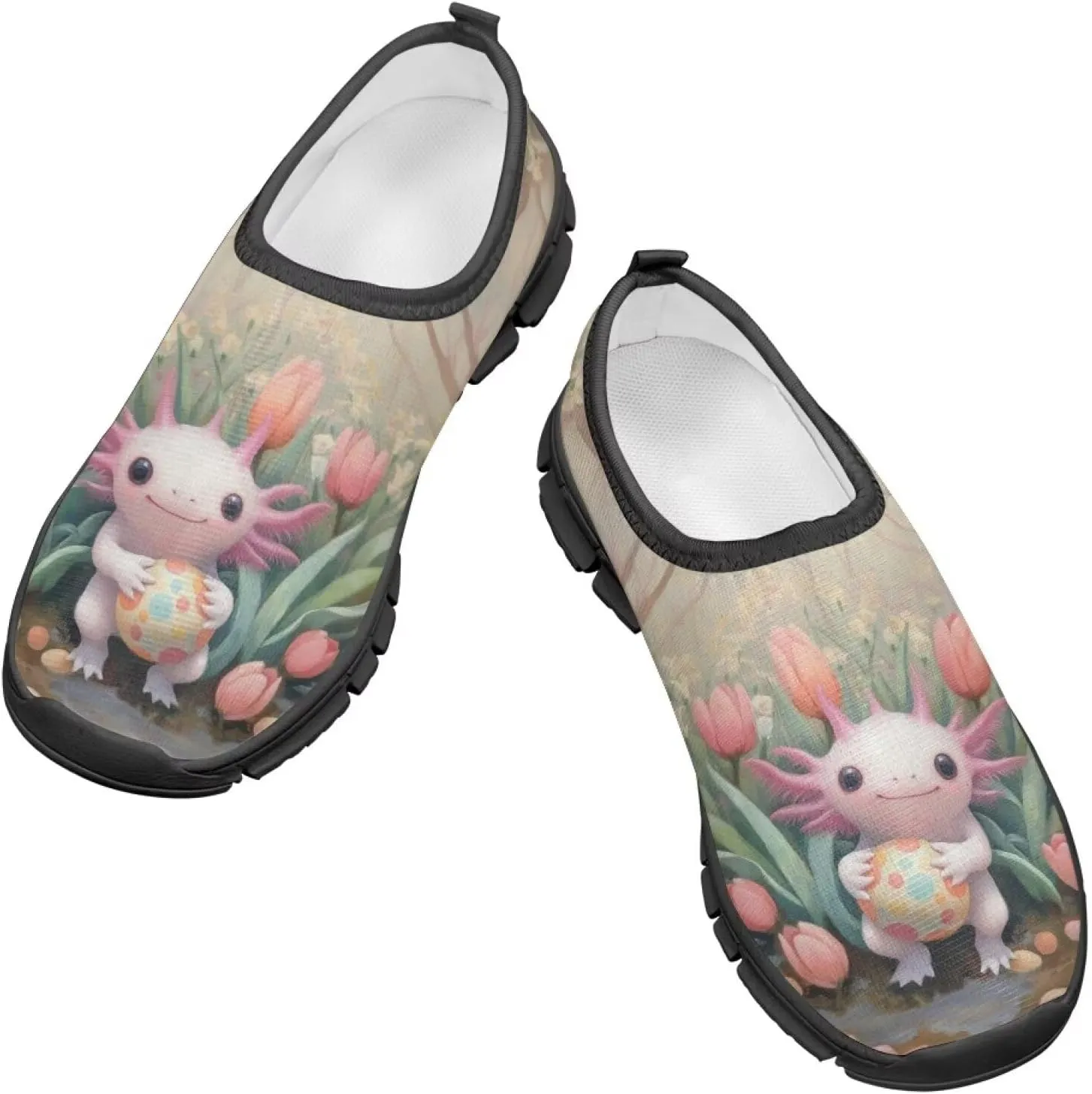 Doojoayie Easter Shoes for Girls Slip On Tennis Shoes Holiday Party Footwear