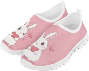 Doojoayie Little Girls Slip-On Walking Shoes for Kids Active Running Play