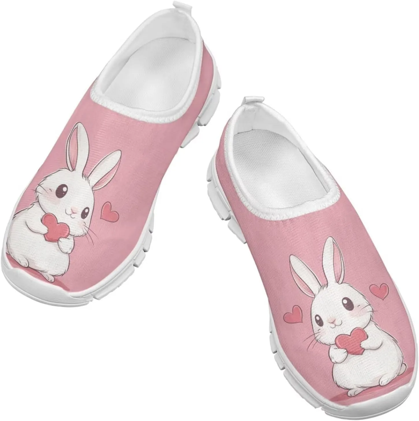 Doojoayie Little Girls Slip-On Walking Shoes for Kids Active Running Play