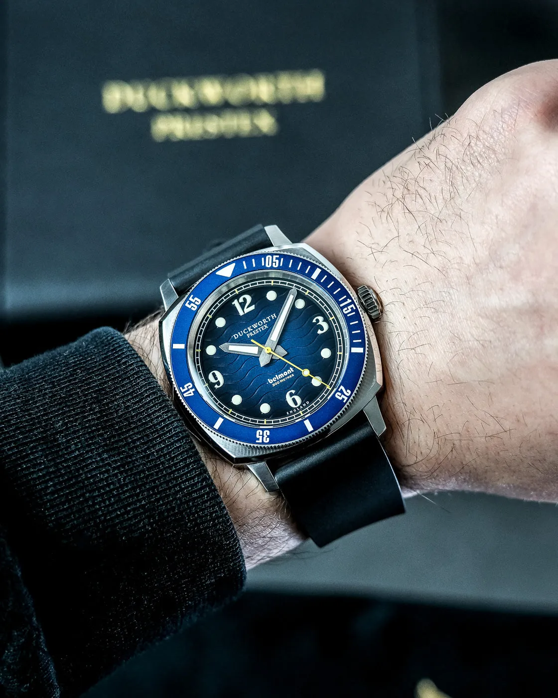 DP Watch Belmont Dive Blue Black Rubber
