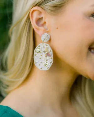 Easter Egg Earrings- Ivory